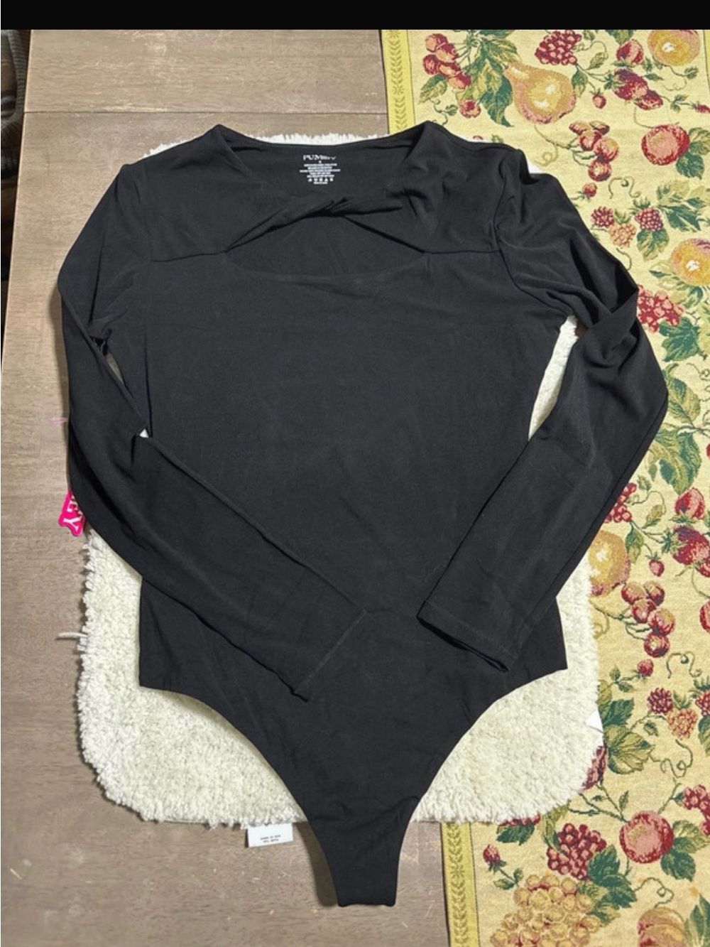 Classic Black Long-Sleeve Bodysuit